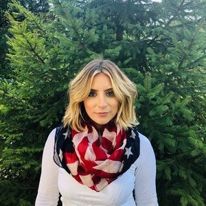 American Flag infinity scarf